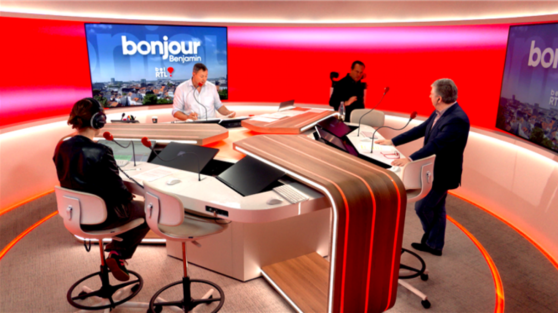 RTL Belgium radio studio
