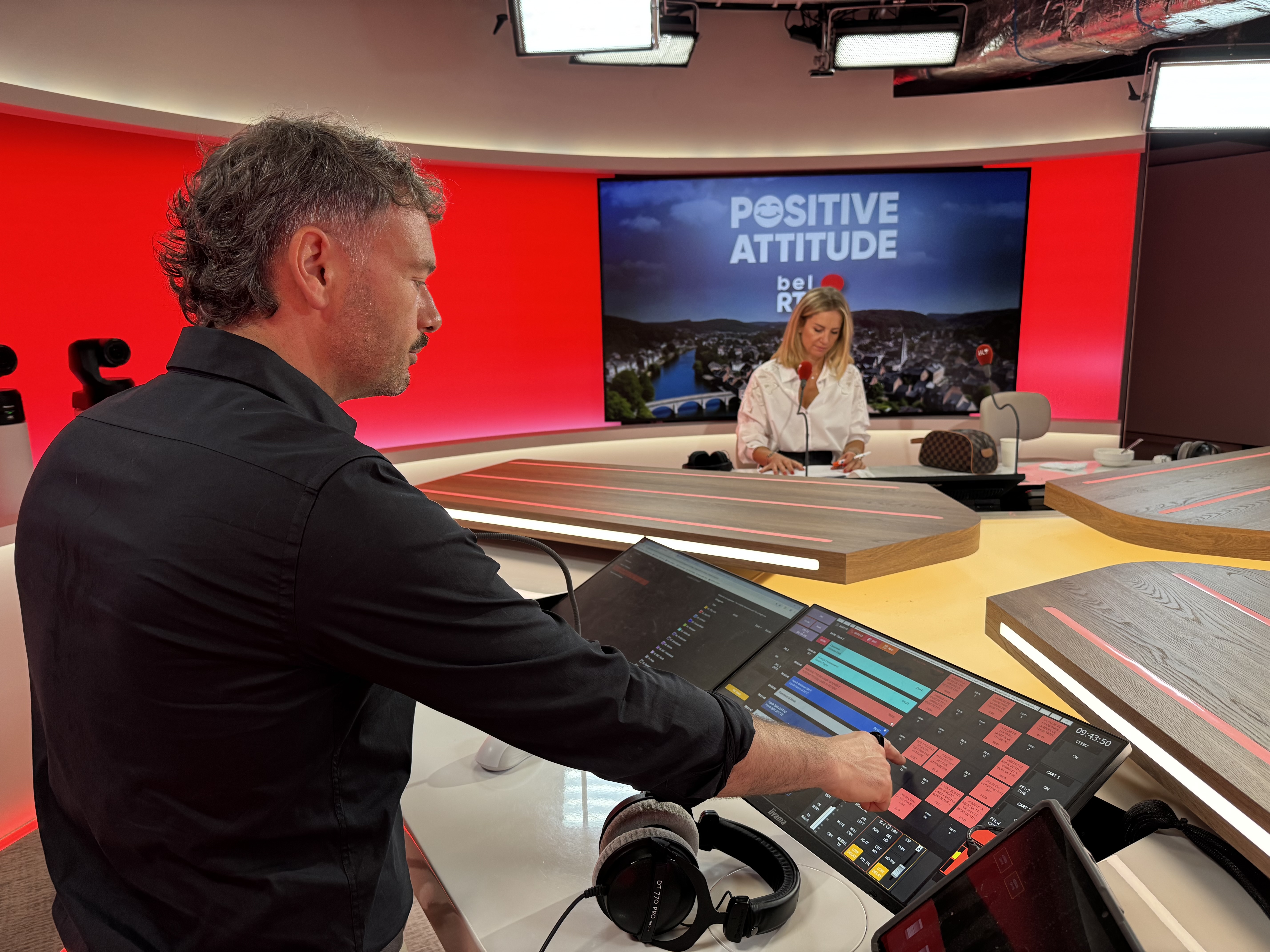 RTL Belgium radio studio