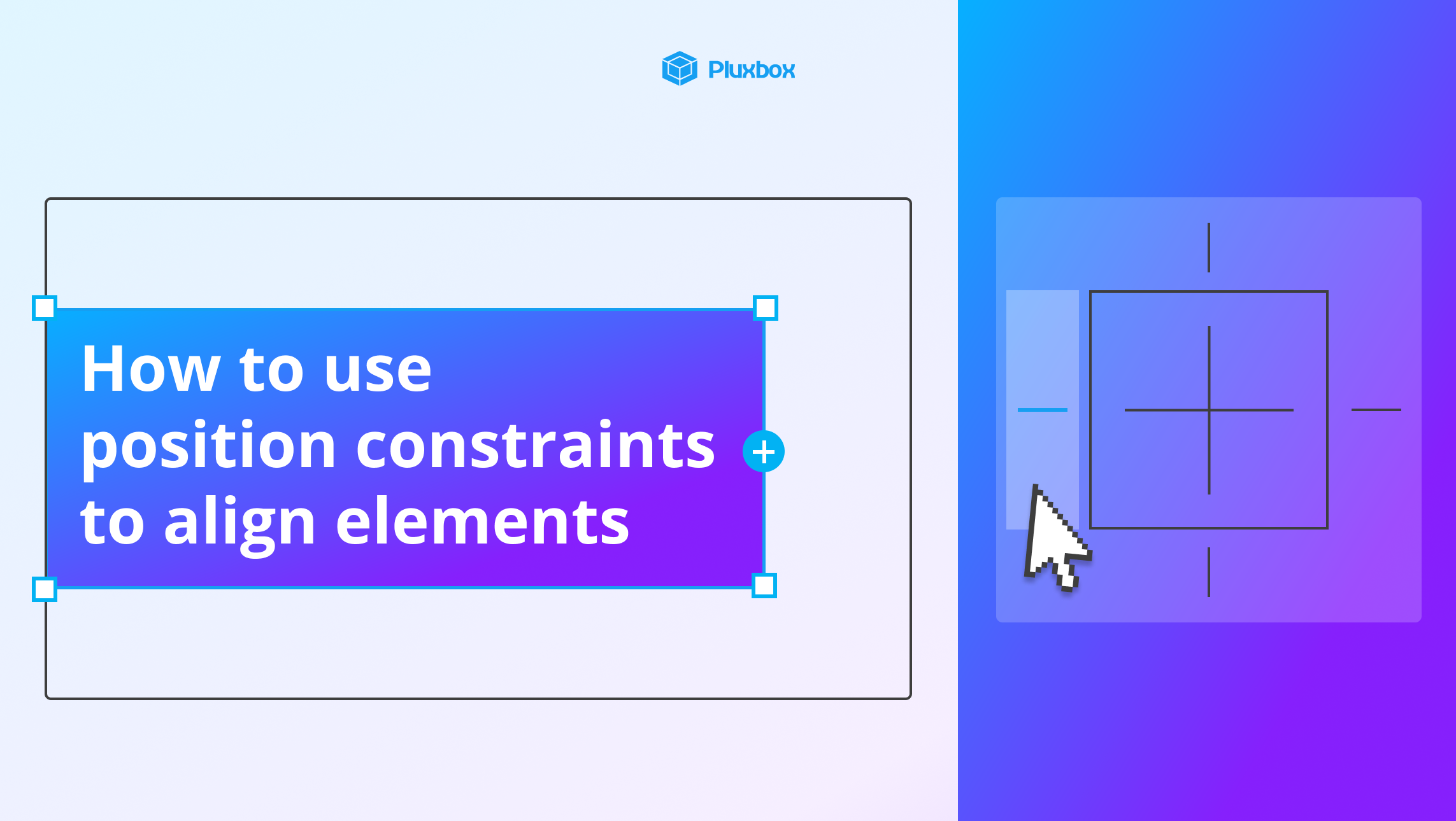 How to use position constraints to align elements