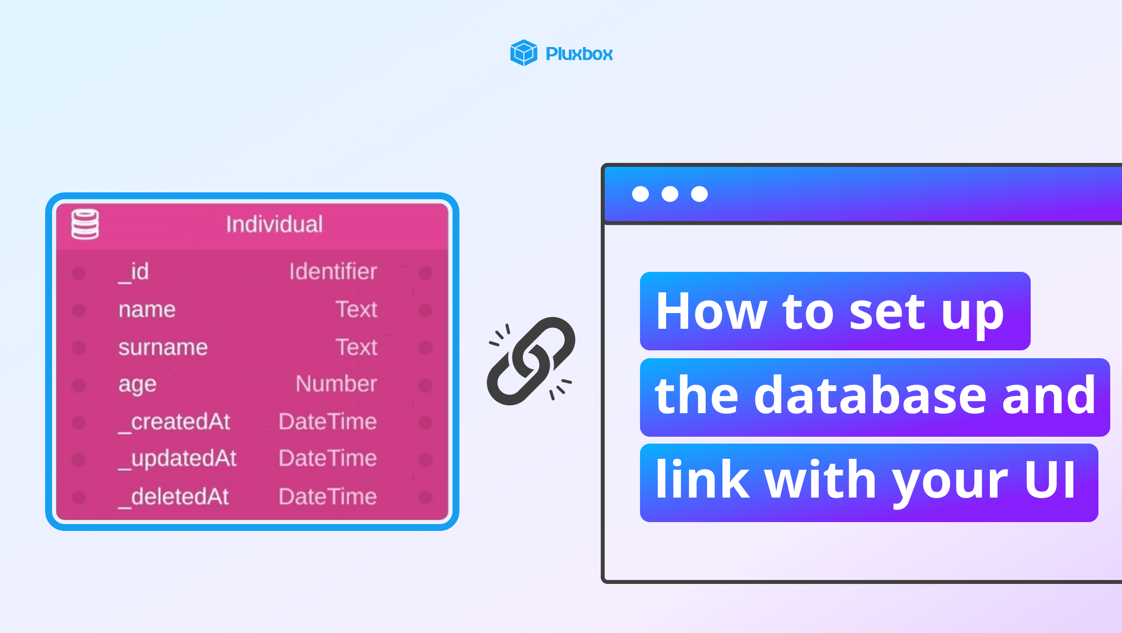 How to set up the database and link with your UI